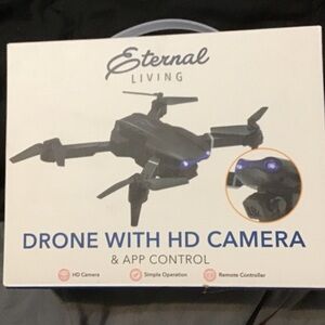 Black Drone with HD Camera
